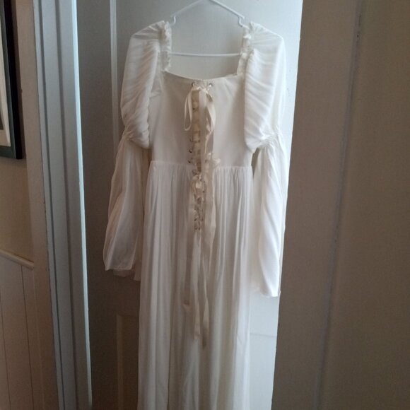 never worn whimsical white corset fairy dress for wedding or special occasion - Picture 3 of 5